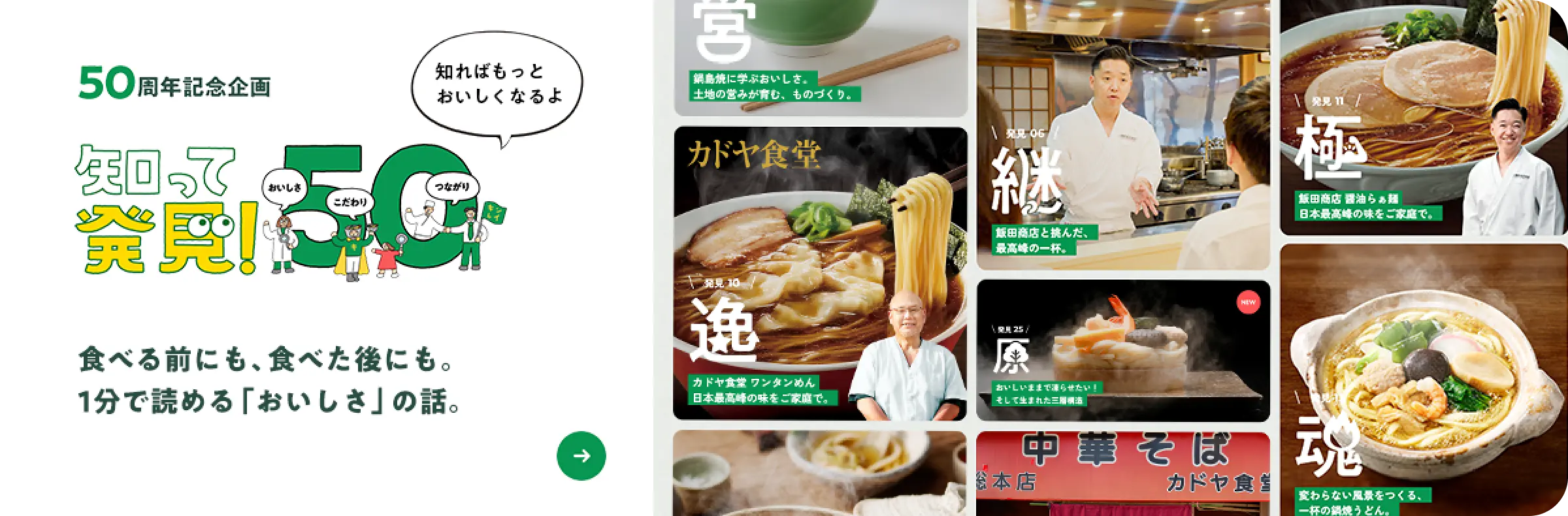 50周年記念企画 知って発見！50